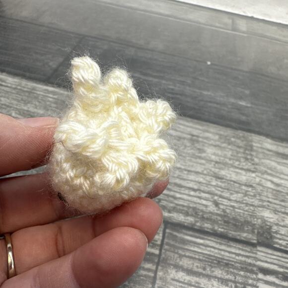 Handmade Octopus In Red Hat Crocheted Amigurumi - Octopus Gnome{CC} - Picture 8 of 10